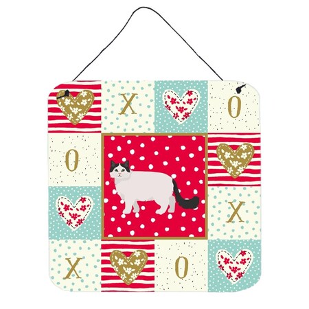 Carolines Treasures 6 x 6 in. Ragamuffin No.1 Cat Love Wall or Door Hanging Prints CK5684DS66
